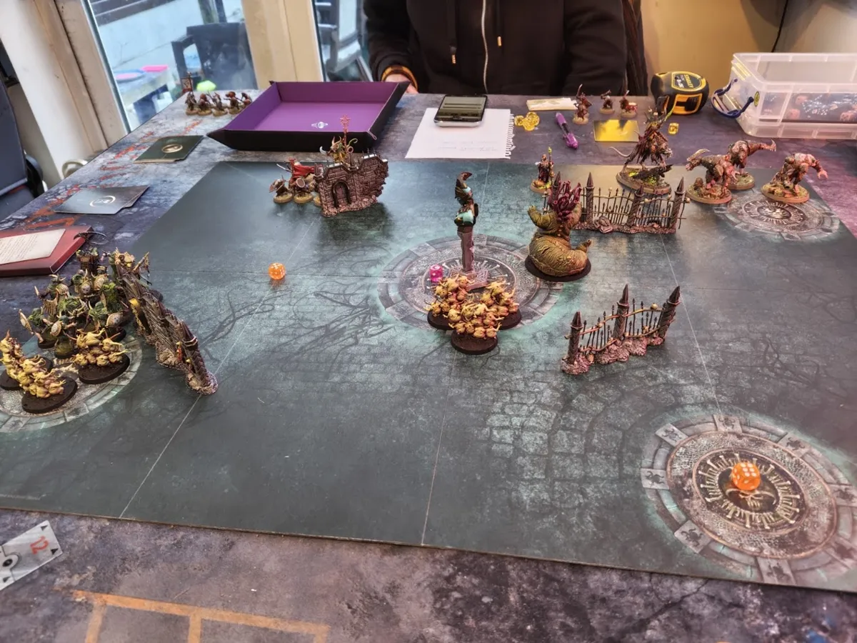 A game of Age of Sigmar Spearhead in progress